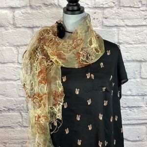 Spirit of the Red Horse silk scarf
